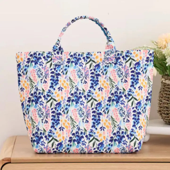 Canvas Floral Tote