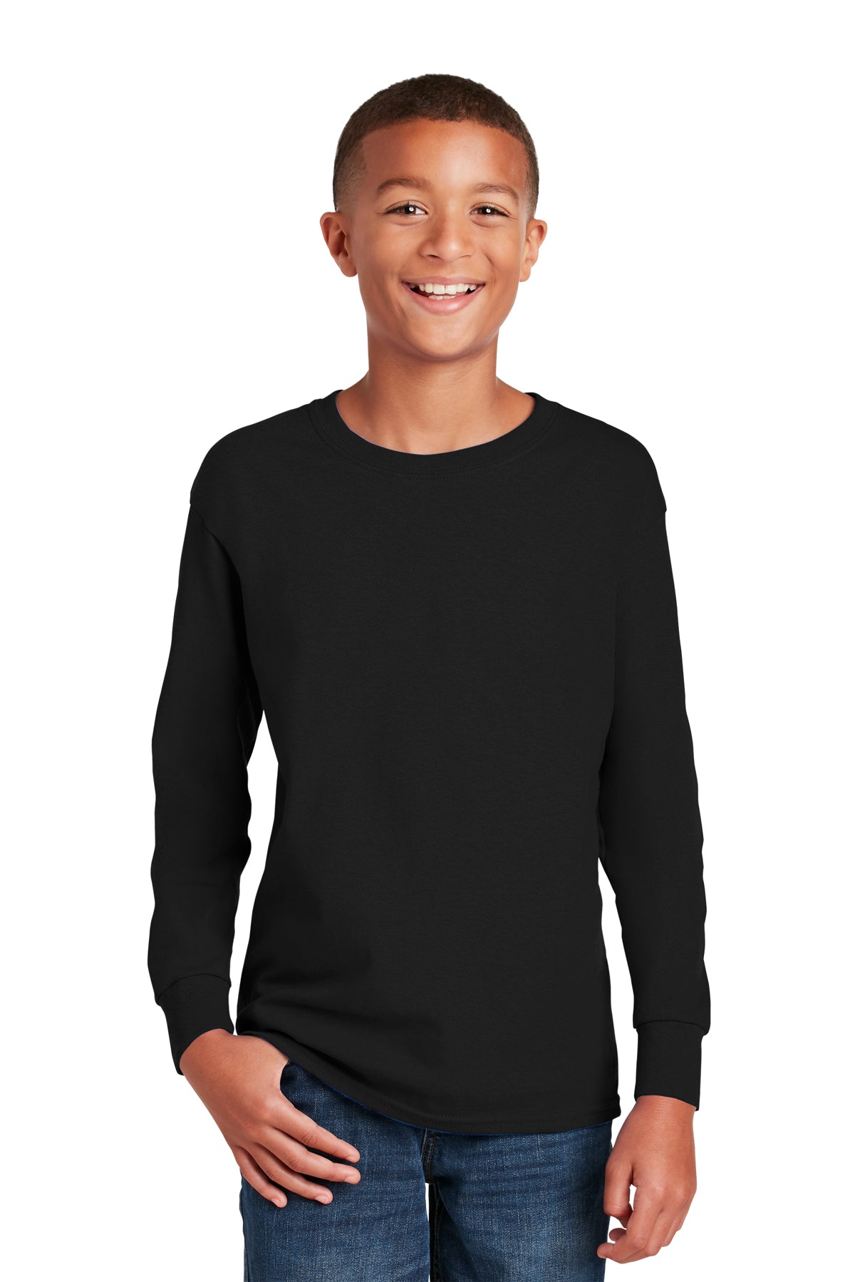 Youth Gildan Heavy Cotton Long Sleeve Tee