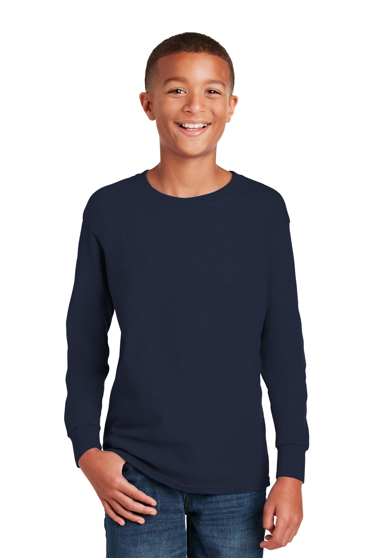 Youth Gildan Heavy Cotton Long Sleeve Tee