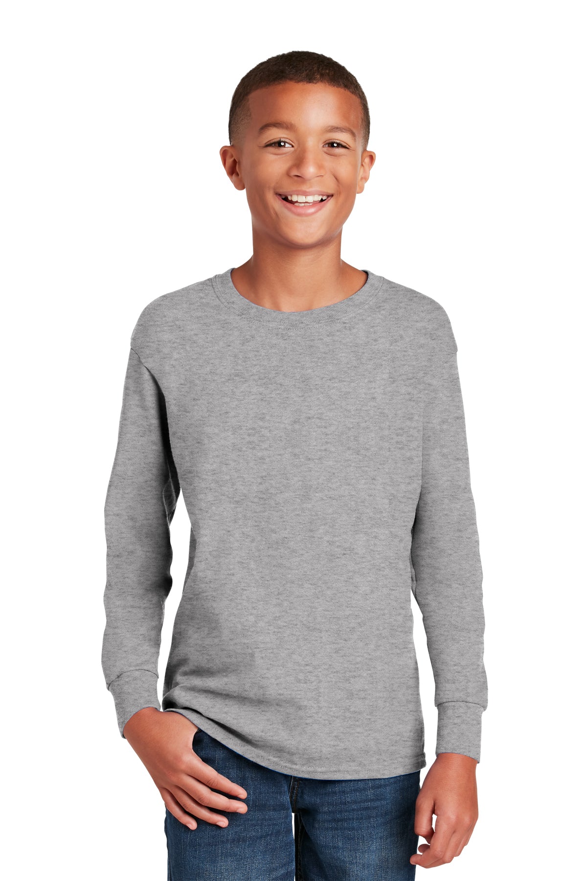 Youth Gildan Heavy Cotton Long Sleeve Tee