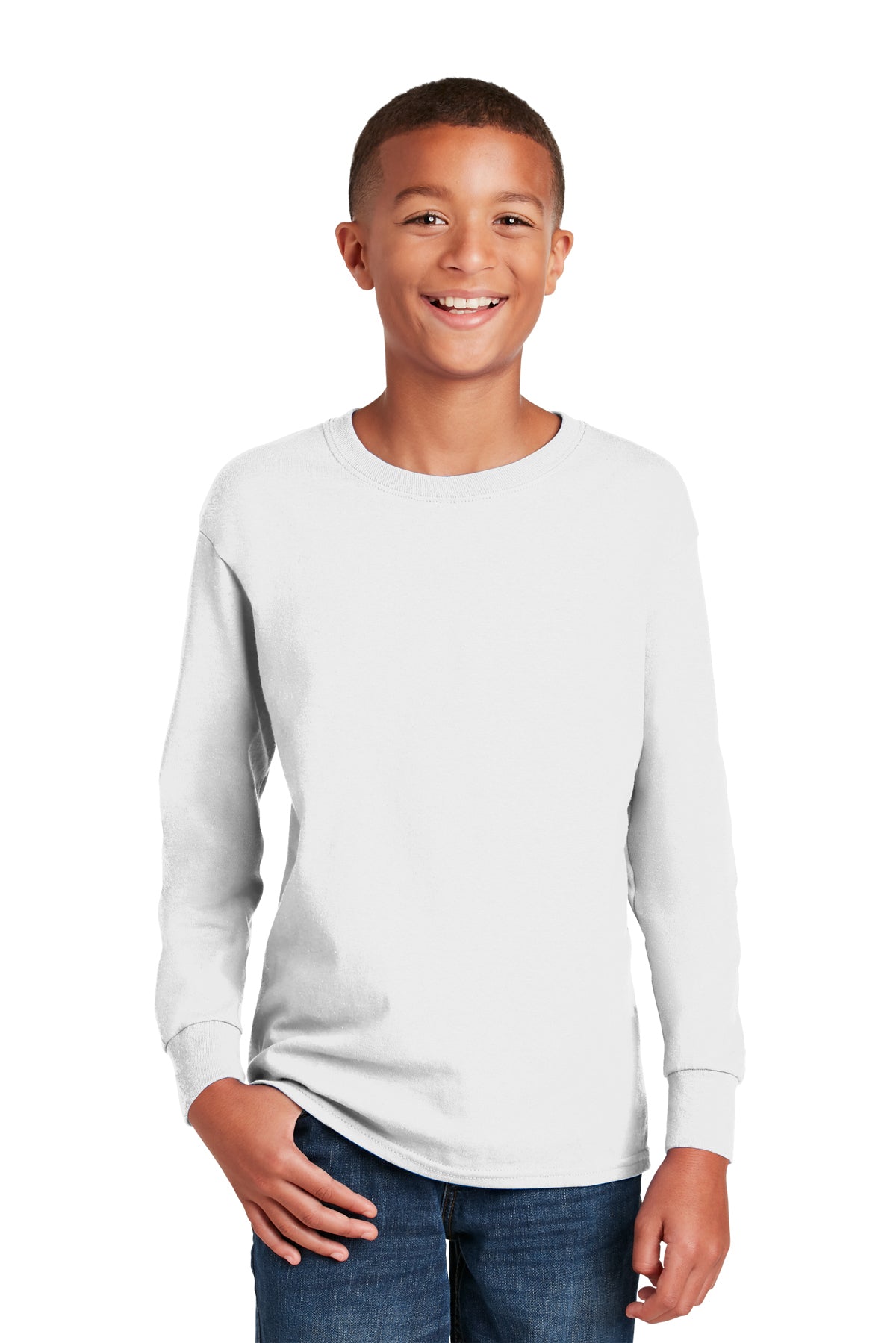 Youth Gildan Heavy Cotton Long Sleeve Tee