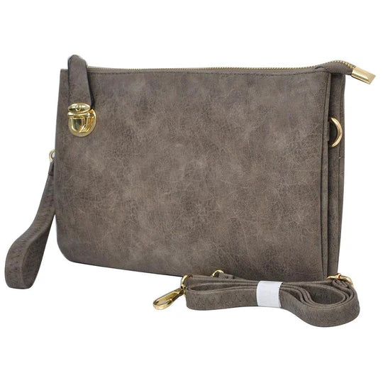 Sarah Distressed Clutch/Crossbody