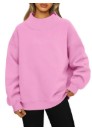 Mock Neck Oversized Sweat Shirt NM