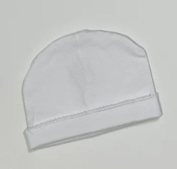 Picot Trim  Hat Includes Monogram