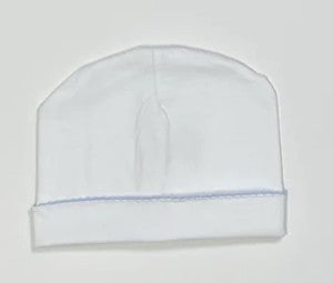 Picot Trim  Hat Includes Monogram