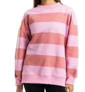 Striped Mock Neck Sweatshirt NM