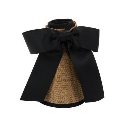Straw Ribbon Sun Visors
