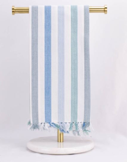 Stripe Fringe Hand Towel