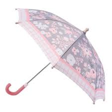 Charcoal Flowers Umbrella