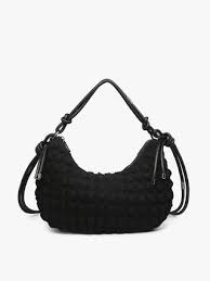 Nelly Quilted Puffy Shoulder Bag