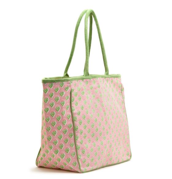 Floral Block Print Tote