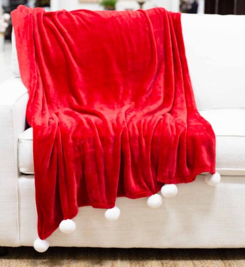 Cozy Pom Pom Throw
