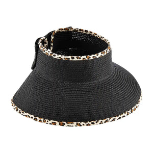 Leopard Trim Visor