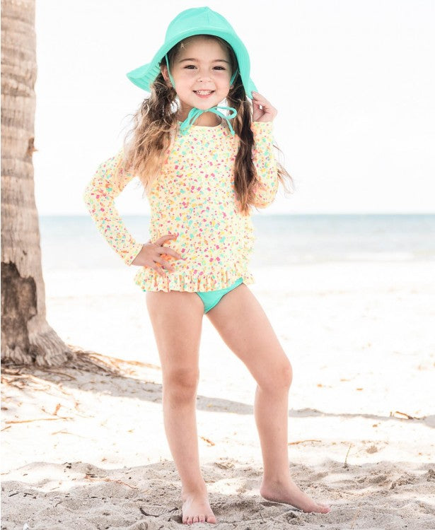 Confetti Rash Guard Bikini