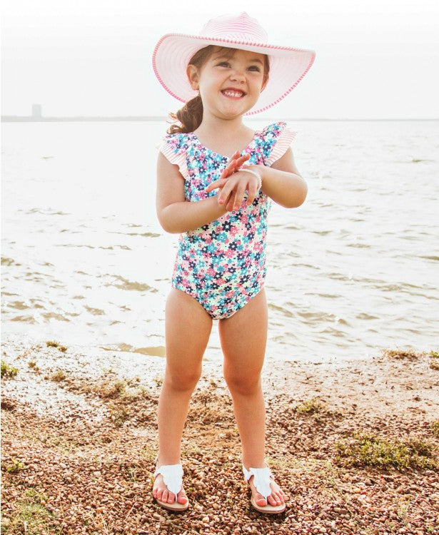 Water Lilies Ruffle One Piece