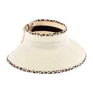 Leopard Trim Visor
