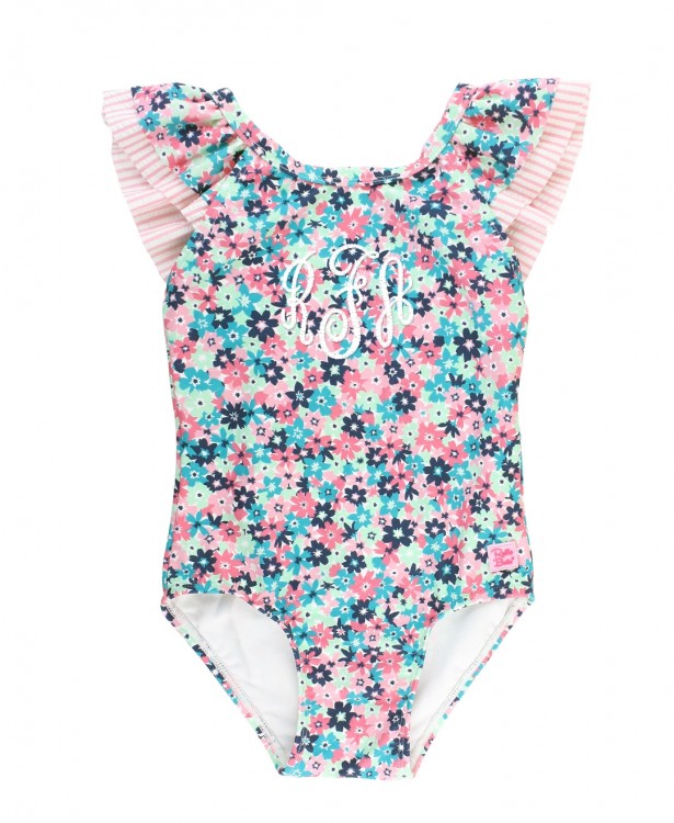 Water Lilies Ruffle One Piece