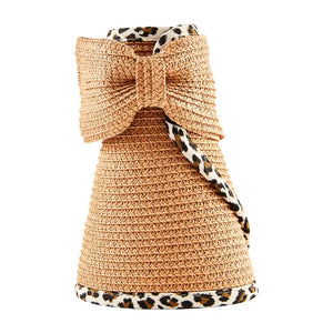 Leopard Trim Visor