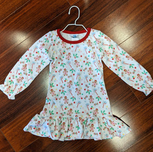 Gingerbread Girl PJ Dress