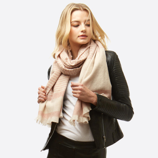 Striped Knit Scarf