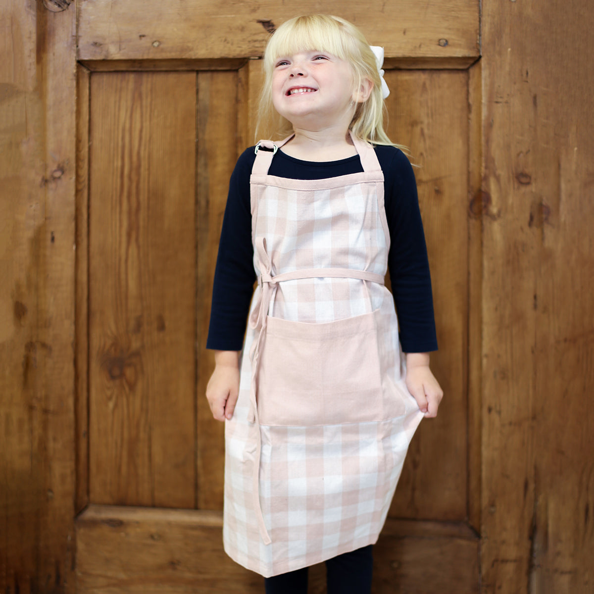 Kids Gingham Apron