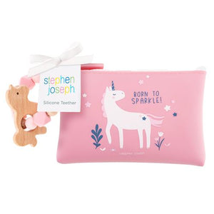 Silicone Teether w/ Pouch