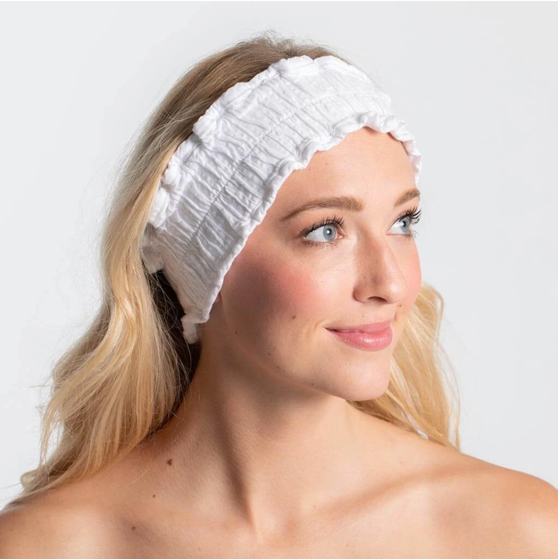 Seersucker Spa Headband