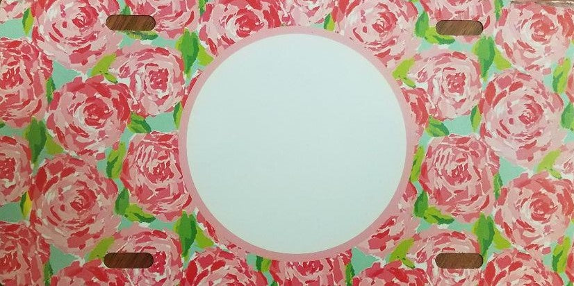 Rose License Plate