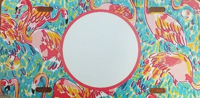 Flamingo License Plate