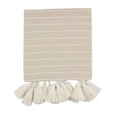 Stripe Tassel Throw